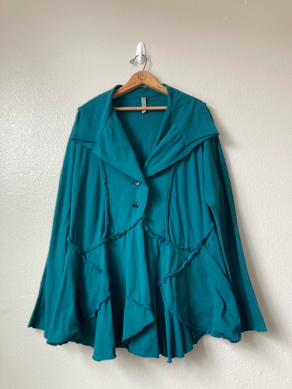 Cynthia Ashby deconstructed Avant Garde Lagenlook Jacket Artsy S 8 10